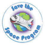 Save the Space Program stickers