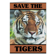 Save the Tigers Card