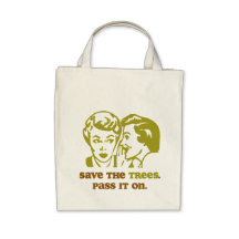 Save the Trees Accent Tote Bag