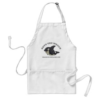 "Save the Whale" Apron by stlewis75