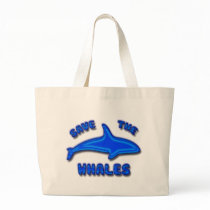 SAVE THE WHALES CANVAS BAGS