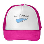 Save the whales Blue whale Mesh Hat