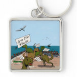 Save the Whales Cartoon keychains