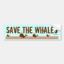 Save The Whales - Environmentally Conscious Bumper Sticker