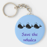 Save the whales keychain