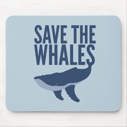 Save the Whales Mousepad