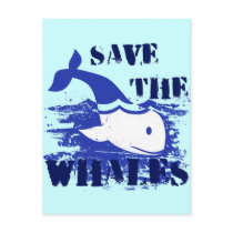SAVE THE WHALES POST CARDS
