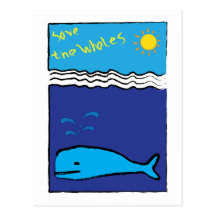 Save The Whales Postcards
