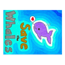 Save the Whales Postcards