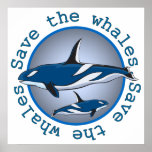 Save the Whales posters