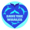 SAVE THE WHALES stickers