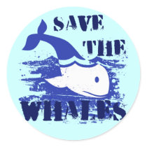 SAVE THE WHALES STICKER