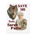 Save the Wolves from Sarah Palin postcards