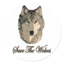 Save The Wolves Sticker