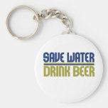 Save Water Drink Beer Key Chains