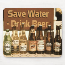 Save Water, Drink Beer Mouse Pad