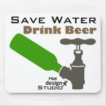 Save Water Drink Beer Mousepad