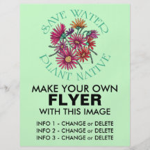 Save Water - Plant Native Personalised Flyer