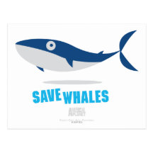 Save Whales Postcard