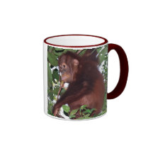 Save Wildlife: cute orangutans in the rainforest Mugs
