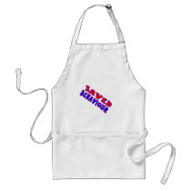Saved Behaviour Red-Blue Diagonal Apron