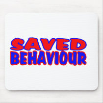 Saved Behaviour Red-Blue Mouse Mat