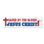 Saved By The Blood bumper stickers