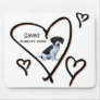 Saved with hearts mousepad