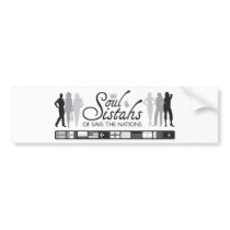 SaveTheNationsWomensLogo_FinalBW Bumper Stickers