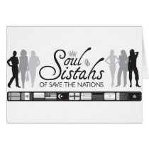 SaveTheNationsWomensLogo_FinalBW Greeting Cards