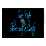 savewatercoastie2 greeting card