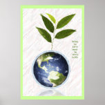 Saving the Earth - Green Border Poster posters