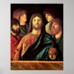 Saviour blesses Four Apostles by Vittore Carpaccio Poster