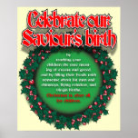 Saviour's birth poster posters