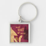 Savouring Wine Keychain