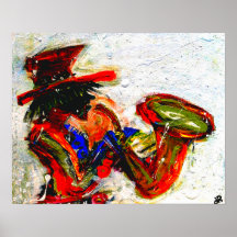 sax an abstract 20x16 print