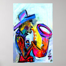 sax an abstract 24x36 posters