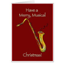 Sax Christmas Card