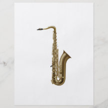 Sax facing right graphic flyers