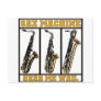 Sax Machine Postcard