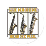 Sax Machine Stickers