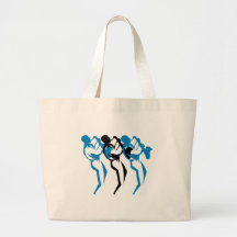 Sax player tote bag