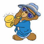 Saxaphone Jazz Blues Bear photo sculptures
