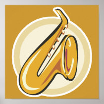 saxaphone posters