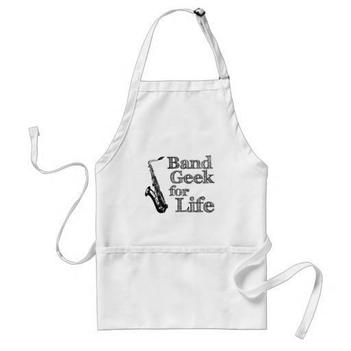 Saxophone Band Geek Apron