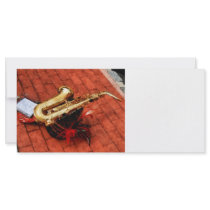 Saxophone Before the Parade Rack Cards