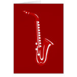 Saxophone Greeting Card