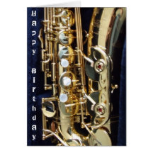 Saxophone Card