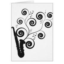 Saxophone Card