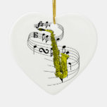 Saxophone Christmas Tree Ornaments
